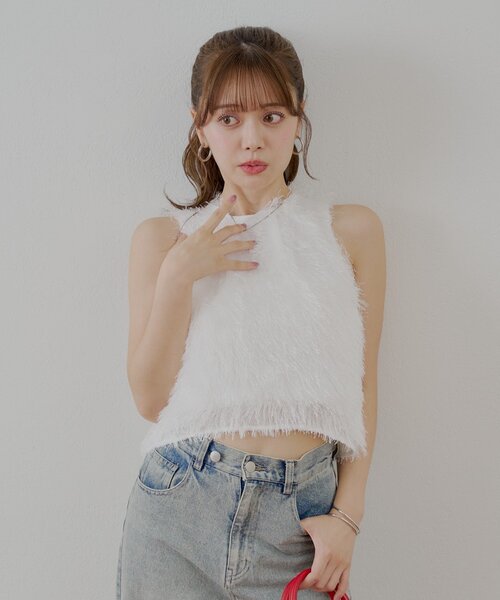 Chico（チコ）の「アメスリフェザーブラウス（シャツ/ブラウス・レディース・ライトベージュ/アイボリー/ピンク/グレー・FREE）」の14枚目の写真