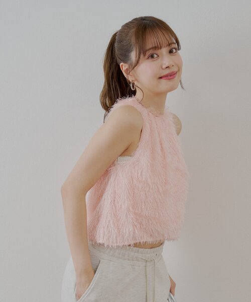 Chico（チコ）の「アメスリフェザーブラウス（シャツ/ブラウス・レディース・ライトベージュ/アイボリー/ピンク/グレー・FREE）」の17枚目の写真