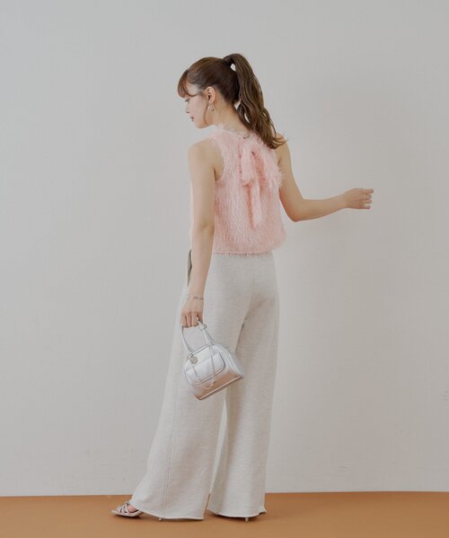 Chico（チコ）の「アメスリフェザーブラウス（シャツ/ブラウス・レディース・ライトベージュ/アイボリー/ピンク/グレー・FREE）」の5枚目の写真