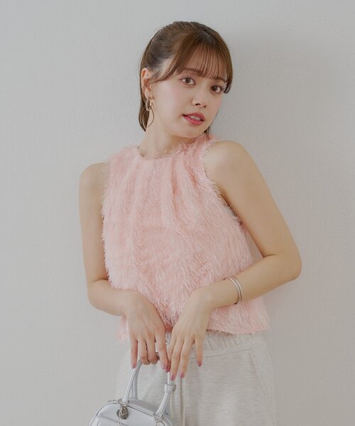 Chico（チコ）の「アメスリフェザーブラウス（シャツ/ブラウス・レディース・ライトベージュ/アイボリー/ピンク/グレー・FREE）」の6枚目の写真