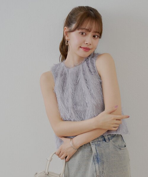 Chico（チコ）の「アメスリフェザーブラウス（シャツ/ブラウス・レディース・ライトベージュ/アイボリー/ピンク/グレー・FREE）」の7枚目の写真