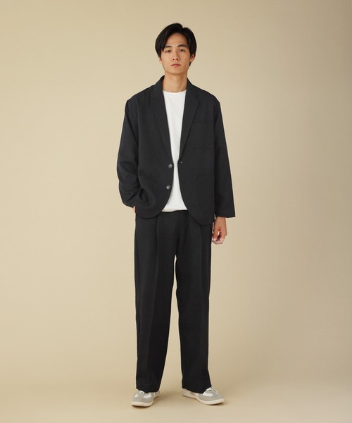 VERON（ヴァロン）の「【セットアップ対応】日本製Naturemier（ナチュレミア）(TM)ウールライクツイル1タックワイドバレルイージーパンツ（その他パンツ・メンズ・チャコール/ブラック/ベージュ系・L/M/S）」の8枚目の写真