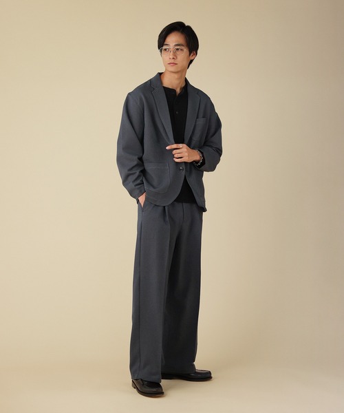 VERON（ヴァロン）の「【セットアップ対応】日本製Naturemier（ナチュレミア）(TM)ウールライクツイル1タックワイドバレルイージーパンツ（その他パンツ・メンズ・チャコール/ブラック/ベージュ系・L/M/S）」の18枚目の写真