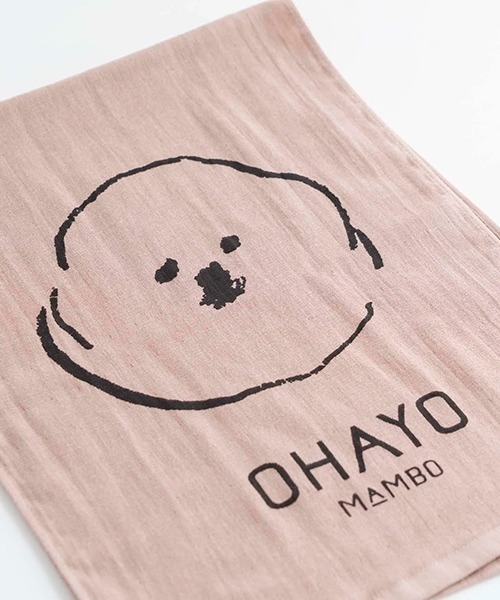 MAMBO（マンボ）の「MAMBO フェイスタオル / KAO モカ（タオル・レディース・ホワイト・ONE SIZE）」の5枚目の写真