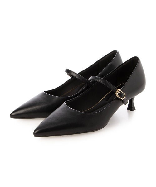 EVOL(イーボル)の「【ふかふか・クッション入り】ポインテッド4.5cmメリージェーン BZ23845(パンプス・レディース・ベージュ/ブラック/ブラック系その他・22.0cm/22.5cm/23.0cm/23.5cm/24.0cm/24.5cm/25.0cm)」の10枚目の写真