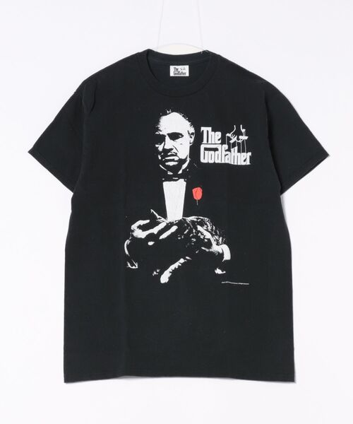 JACKSON MATISSE(ジャクソンマティス)の「【JACKSON MATTISE/ジャクソンマティス】Godfather -Vito AndoliniCorleone CAT Tee-/ゴッドファーザーコラボ半袖Tシャツ(Tシャツ/カットソー・メンズ・ブラック・MEDIUM)」の1枚目の写真