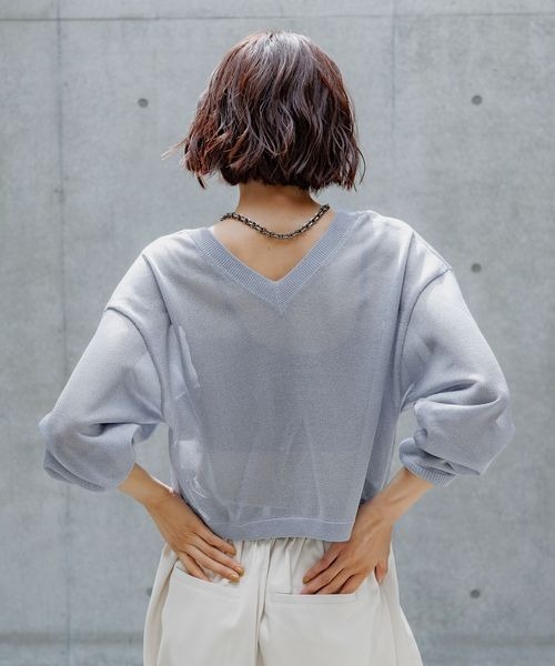 PAGEBOY(ページボーイ)の「レースアップシアーボレロ(カーディガン/ボレロ・レディース・ブラック/ロイヤルブルー/オフホワイト・FREE)」の10枚目の写真