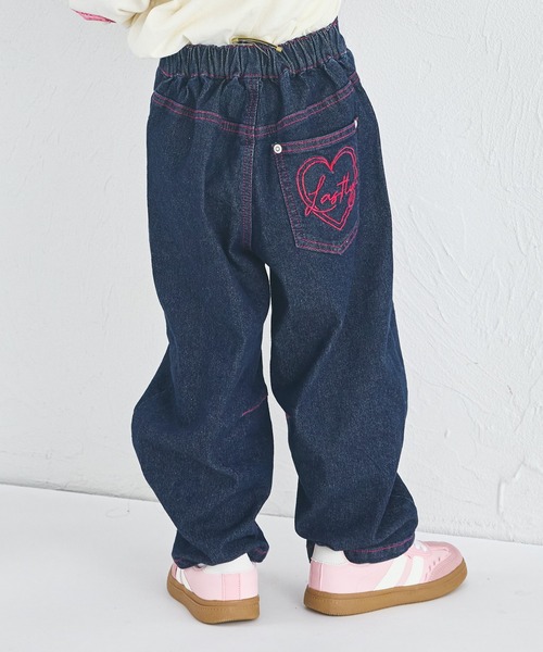 yukiemon ステッチングベア デニムパンツ　M yukiemon ステッチングベア デニムパンツ M yukiemon ステッチ