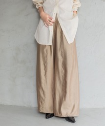 A part by | 【高身長向けサイズ展開あり】サテンバルーンイージーパンツ(その他パンツ)