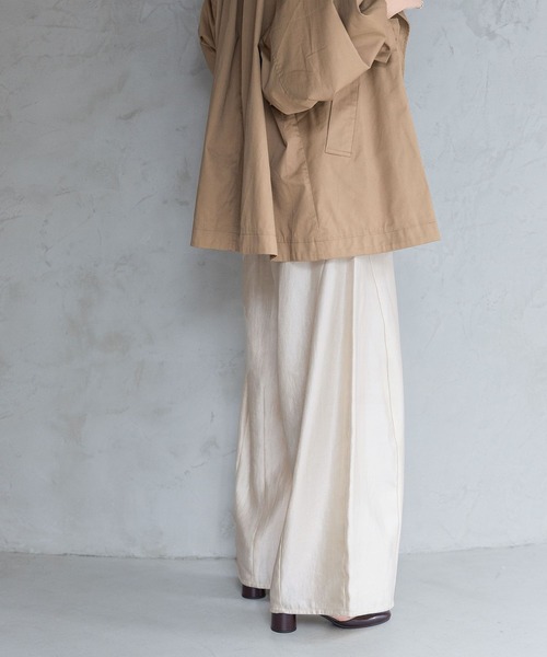 A part by（アパートバイ）の「【高身長向けサイズ展開あり】サテンバルーンイージーパンツ（その他パンツ・レディース・ライトベージュ/アイボリー/ブラック/ブラウン/グレー系その他4・FREE/TALL）」の13枚目の写真