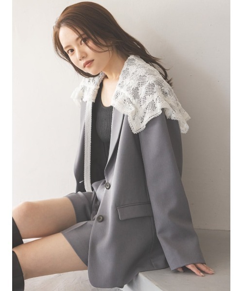 SNIDEL(スナイデル)の「シンプルショートパンツ(その他パンツ・レディース・ネイビー/チェック/グレー・0/1)」の4枚目の写真