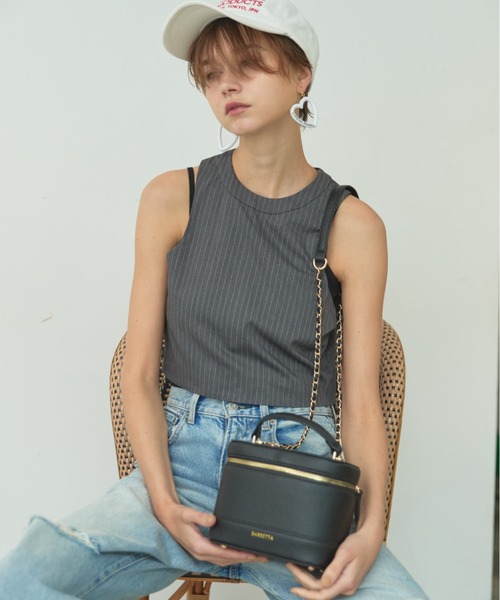 BARRETTA（バレッタ）の「フェイクレザーバニティバッグ（ショルダーバッグ・レディース・ブラック/グリーン/ベージュ・FREE）」の8枚目の写真