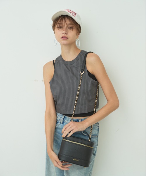 BARRETTA（バレッタ）の「フェイクレザーバニティバッグ（ショルダーバッグ・レディース・ブラック/グリーン/ベージュ・FREE）」の11枚目の写真