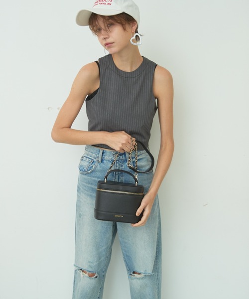 BARRETTA（バレッタ）の「フェイクレザーバニティバッグ（ショルダーバッグ・レディース・ブラック/グリーン/ベージュ・FREE）」の13枚目の写真