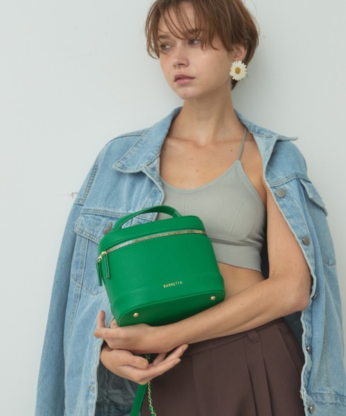 セール】フェイクレザーバニティバッグ（ショルダーバッグ）｜BARRETTA