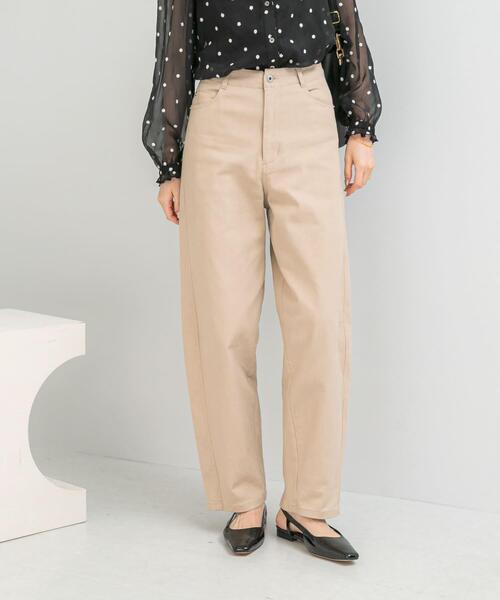 URBAN RESEARCH ROSSO WOMEN（アーバンリサーチ　ロッソ）の「ツイルバレルパンツ（その他パンツ・レディース・ブラック/ベージュ系その他・36/38）」の3枚目の写真