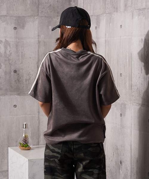#MEMORY(メモリー)の「【MEMORY】フェイクスエード S/S ゲームシャツ / Faux suede short sleeve game shirt(Tシャツ/カットソー・メンズ・グレイッシュベージュ/ブラック/チャコールグレー・M/L/XL)」の14枚目の写真