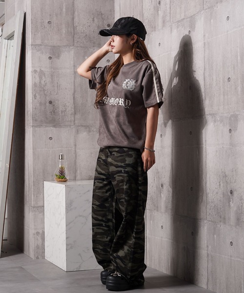 #MEMORY(メモリー)の「【MEMORY】フェイクスエード S/S ゲームシャツ / Faux suede short sleeve game shirt(Tシャツ/カットソー・メンズ・グレイッシュベージュ/ブラック/チャコールグレー・M/L/XL)」の16枚目の写真
