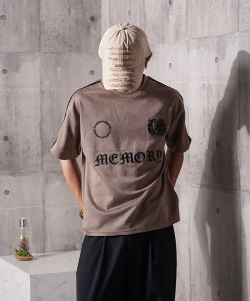 #MEMORY(メモリー)の「【MEMORY】フェイクスエード S/S ゲームシャツ / Faux suede short sleeve game shirt(Tシャツ/カットソー・メンズ・グレイッシュベージュ/ブラック/チャコールグレー・M/L/XL)」の18枚目の写真