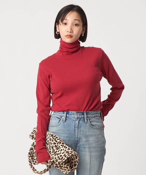 gicipi（ジチピ）の「＜gicipi＞PREZZEMO タートルネック プルオーバー（Tシャツ/カットソー・レディース・グレー/レッド/ブラック・2）」の3枚目の写真