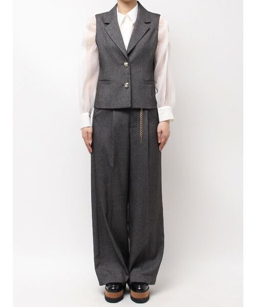 dazzlin（ダズリン）の「バリエーションワイドパンツ（その他パンツ・レディース・チャコールグレー/キャメル・SMALL/MEDIUM）」の16枚目の写真