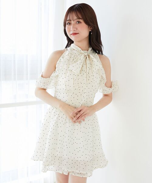 MAJESTIC LEGON(マジェスティックレゴン)の「アメスリミニワンピース(ワンピース・レディース・ブラック/ブラック系その他/ホワイト系その他2・MEDIUM)」の19枚目の写真