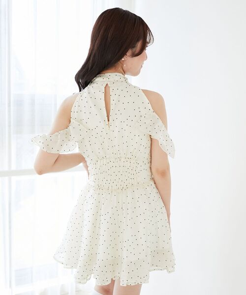 MAJESTIC LEGON(マジェスティックレゴン)の「アメスリミニワンピース(ワンピース・レディース・ブラック/ブラック系その他/ホワイト系その他2・MEDIUM)」の21枚目の写真