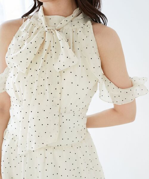 MAJESTIC LEGON(マジェスティックレゴン)の「アメスリミニワンピース(ワンピース・レディース・ブラック/ブラック系その他/ホワイト系その他2・MEDIUM)」の22枚目の写真