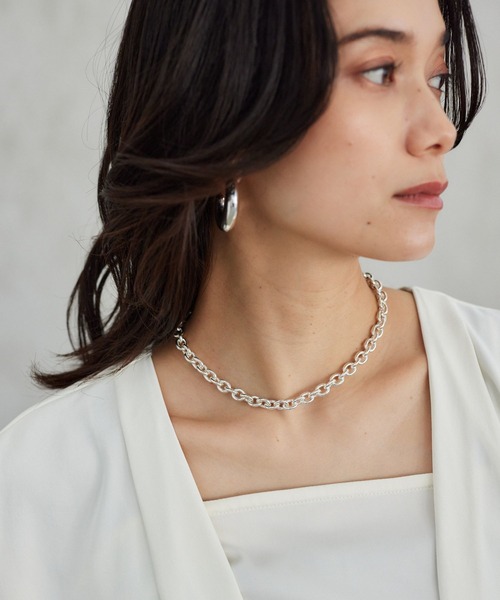 BARNYARDSTORM（バンヤードストーム）の「BARNYARDSTORM / リングチェーンネックレス（ネックレス・レディース・シルバー/ゴールド・FREE）」の2枚目の写真