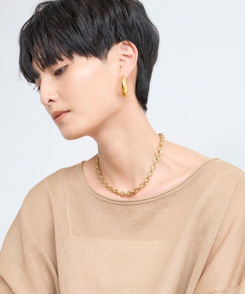 BARNYARDSTORM（バンヤードストーム）の「BARNYARDSTORM / リングチェーンネックレス（ネックレス・レディース・シルバー/ゴールド・FREE）」の3枚目の写真