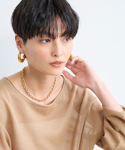 BARNYARDSTORM（バンヤードストーム）の「BARNYARDSTORM / リングチェーンネックレス（ネックレス・レディース・シルバー/ゴールド・FREE）」の4枚目の写真