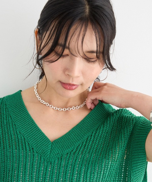 BARNYARDSTORM（バンヤードストーム）の「BARNYARDSTORM / リングチェーンネックレス（ネックレス・レディース・シルバー/ゴールド・FREE）」の6枚目の写真