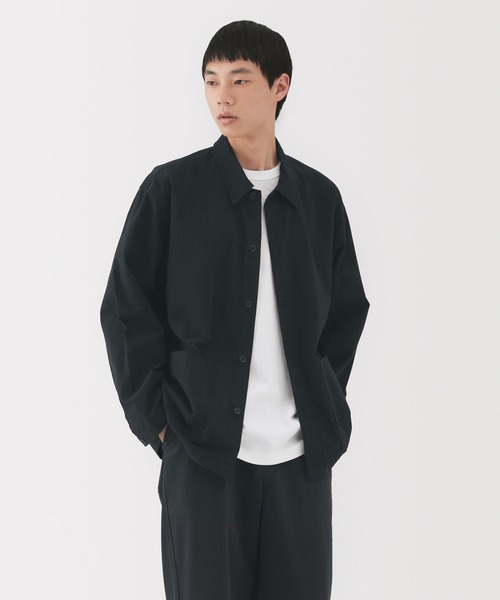 無印良品(ムジルシリョウヒン)の「紳士 洗いざらしブロードシャツジャケット(その他アウター・メンズ・ブラック/ダークグリーン/ブルー・S/M/L/XL)」の2枚目の写真