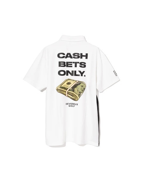 DEVEREUX GOLF(デヴァローゴルフ)の「Cash Betsメッシュポロ(ポロシャツ・メンズ・アクア/ホワイト・LARGE/MEDIUM/SMALL)」の3枚目の写真