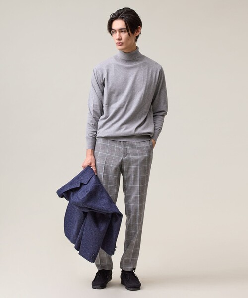J.PRESS(ジェイプレス)の「品よく暖かで首元からスマートに【ストレッチ / イージーケア】【FLEX YARN】タートルネック ニット(ニット/セーター・メンズ・ライトグレー系/ブラウン系/ブラック系・SMALL/MEDIUM/X-LARGE/LARGE)」の12枚目の写真