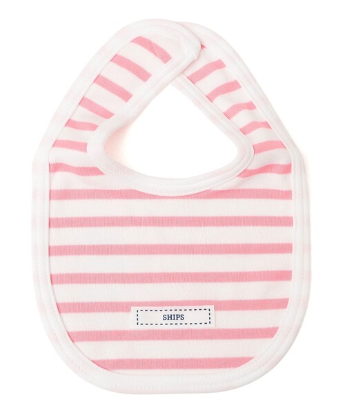 SHIPS(シップス)の「SHIPS KIDS: ボーダー スタイ(スタイ/よだれかけ・キッズ・ピンク/グリーン/ライトブルー・ONE SIZE)」の1枚目の写真