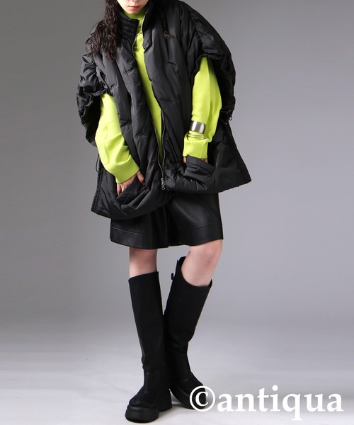 変形ビッグベスト（ダウンベスト）｜antiqua（アンティカ）の