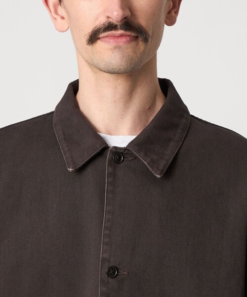 Steven Alan(スティーブンアラン)の「<Steven Alan> ツイル ガーメントダイ ワーク ジャケット(カバーオール・メンズ・ダークブラウン/ブラック・S/M/L)」の6枚目の写真