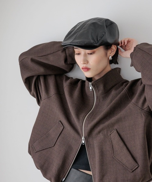 LOWRYS FARM（ローリーズファーム）の「ハンチング  578363（ハンチング/ベレー帽・レディース・ブラック/ブラウン・FREE）」の2枚目の写真