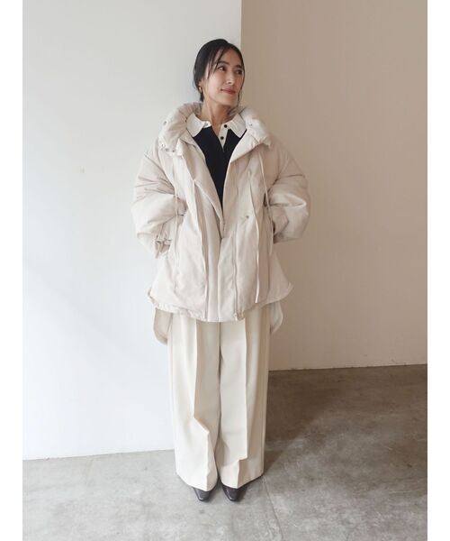 POLO BCS（ポロ ビーシーエス）の「【POLO BCSコラボ】シャツカラーカフスニットプルオーバー（ニット/セーター・レディース・ネイビー/ライトグレー/ボルドー/ブラック/レッド/ブラウン・FREE）」の17枚目の写真