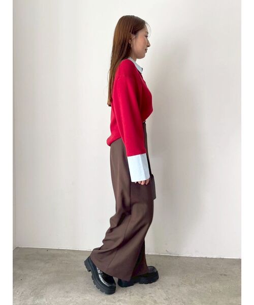 ラグナムーン【POLO BCSコラボ】シャツカラーカフスニットプルオーバー POLO BCSコラボ】シャツカラーカフスニットプルオーバー（ニット