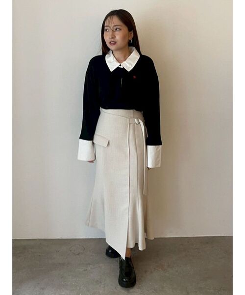 POLO BCSコラボ】シャツカラーカフスニットプルオーバー（ニット