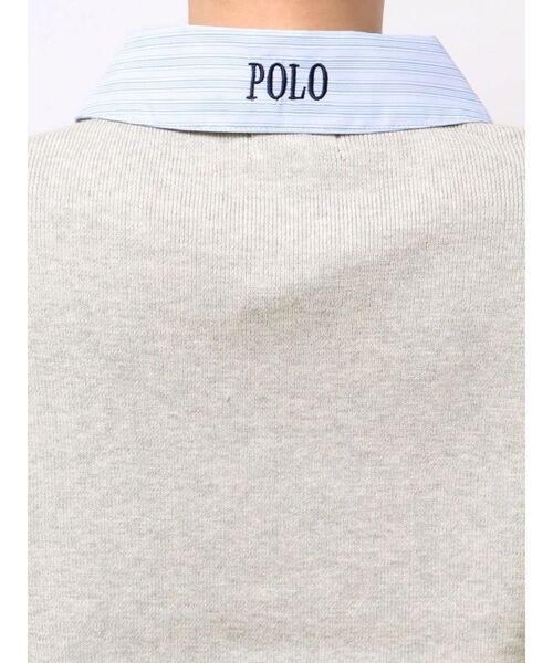 POLO BCSコラボ】シャツカラーカフスニットプルオーバー（ニット