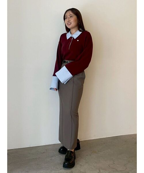 POLO BCSコラボ】シャツカラーカフスニットプルオーバー（ニット