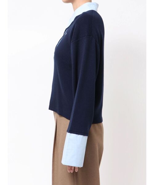 POLO BCSコラボ】シャツカラーカフスニットプルオーバー（ニット