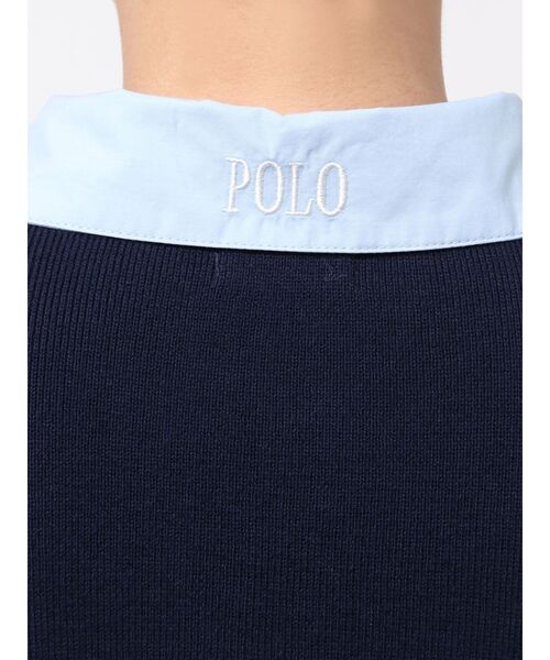 POLO BCSコラボ】シャツカラーカフスニットプルオーバー（ニット