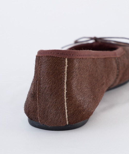 REMME（レメ）の「【REMME】ポニースクエアバレエシューズ（バレエシューズ・レディース・ブラウン・36/37）」の14枚目の写真