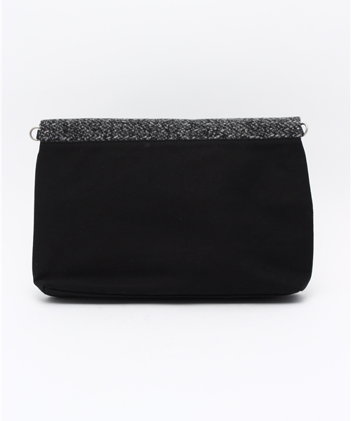 RAGEBLUE（レイジブルー）の「＜2WAY仕様＞ツイードコンビクラッチ/708013（クラッチバッグ・メンズ・ブラック/オリーブ・FREE）」の4枚目の写真