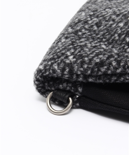 RAGEBLUE（レイジブルー）の「＜2WAY仕様＞ツイードコンビクラッチ/708013（クラッチバッグ・メンズ・ブラック/オリーブ・FREE）」の5枚目の写真