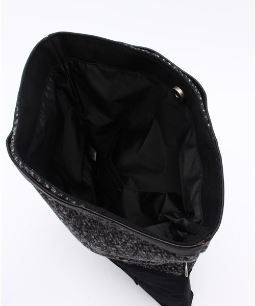 RAGEBLUE（レイジブルー）の「＜2WAY仕様＞ツイードコンビクラッチ/708013（クラッチバッグ・メンズ・ブラック/オリーブ・FREE）」の8枚目の写真